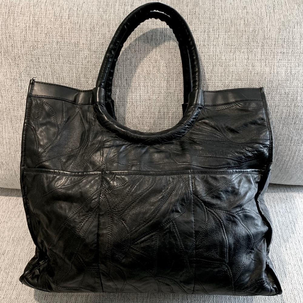 Vintage Navarre Leather Company Travel bag Genuine Leather
